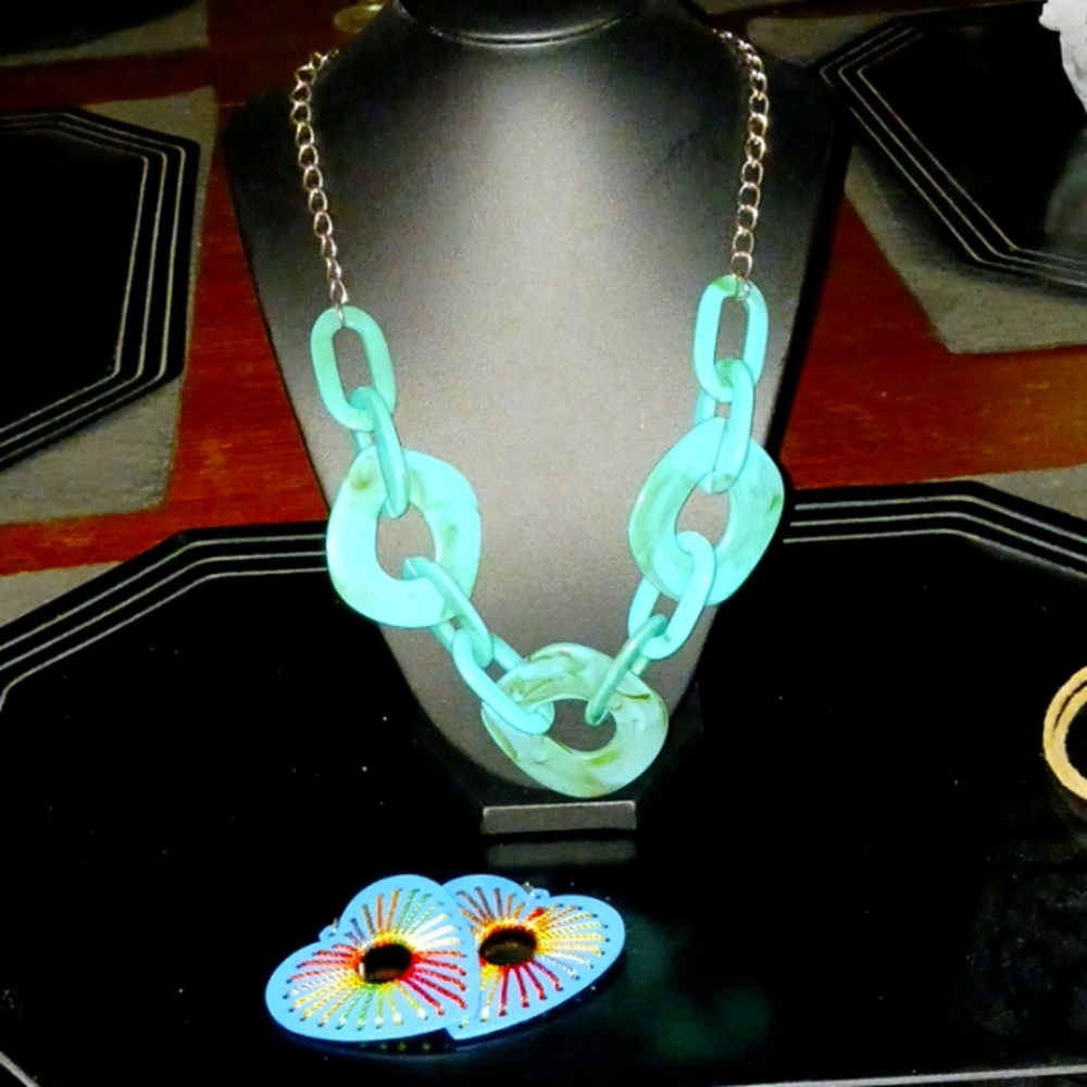 🌟4/$25💰Turquoise loop necklace